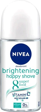 Nivea Brightening Happy Shave guľôčkový dezodorant, 50 ml