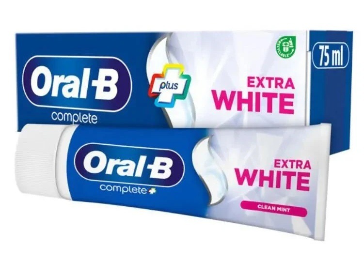 Oral-B Complete Plus Extra White zubná pasta Clean Mint, 75 ml