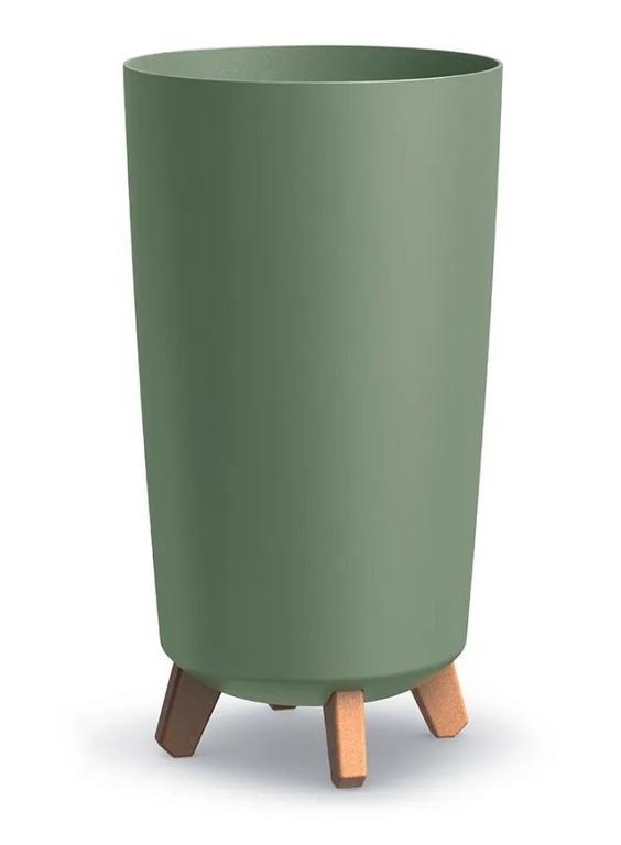 Kvetináč Gracia Tubus Slim, 24 × 44 cm, olivovo zelený