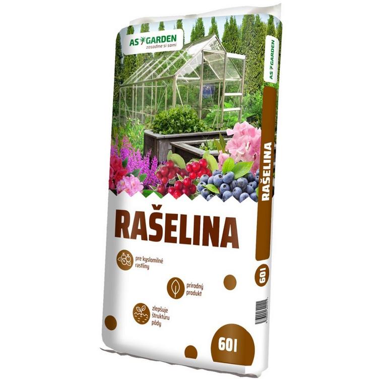AS Garden Rašelina pre kyslomilné rastliny, 60 l (pH 3,5–5)