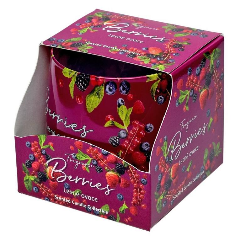 Vonná sviečka v skle Berries (lesné ovocie), 100 g