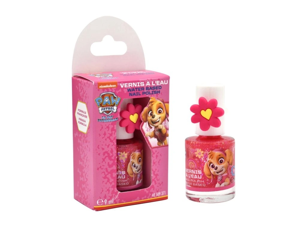 Paw Patrol Lak na nechty na vodnej báze s prsteňom, 9 ml