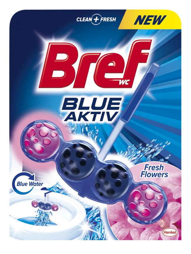 BREF WC POWER ACTIV BLUE FRESH FLOWER 1 KS
