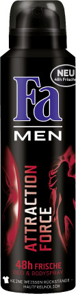 FA DEODORANT FOR MEN ATTRACTION FORCE 150 ML