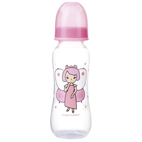 CANPOL BABIES DOJČENSKÁ FĽAŠA TVAROVANÁ PLASTOVÁ 250 ML, 1 KS