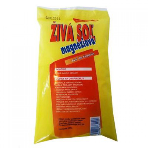 ŽIVÁ SOĽ MAGNÉZIOVÁ 500 GR