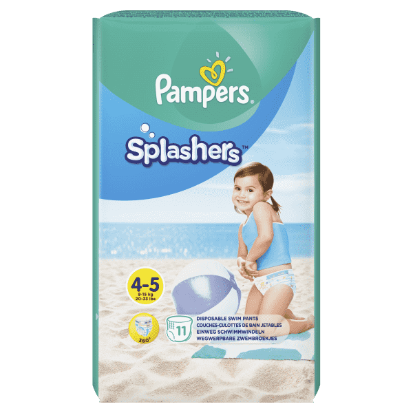 PAMPERS SPLASHERS PLIENKY DO VODY 9-15 KG 11 KS