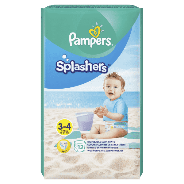 PAMPERS SPLASHERS PLIENKY DO VODY 6-11KG 12 KS
