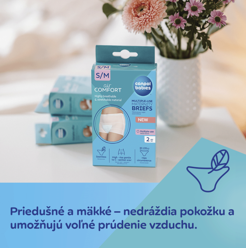 POPÔRODNÉ NOHAVIČKY CANPOL S/M 1X2 KS