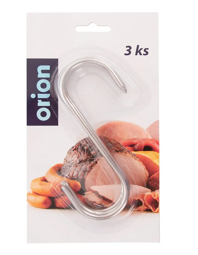 HÁČIK NEREZ DO UDIARNE 13,5X9 CM 3 KS