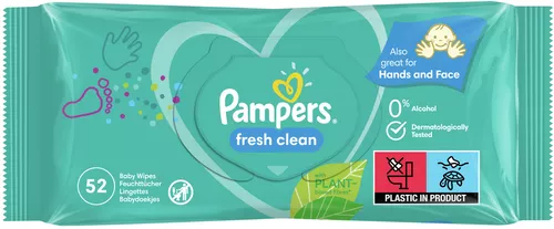 PAMPERS WIPES FRESH 52KS