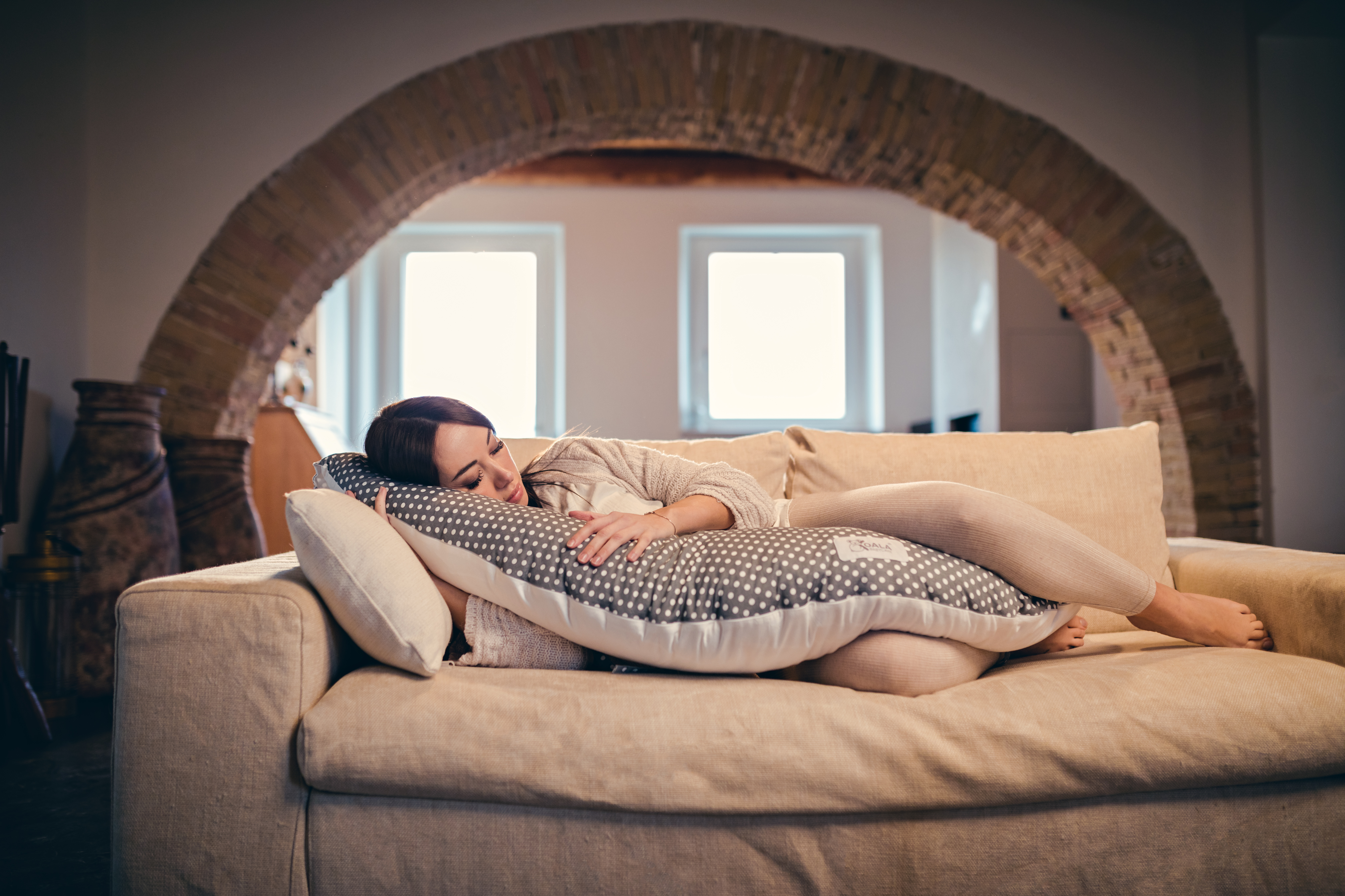 KOALA BABYCARE Tehotenský vankúš 6v1 Hugs Red