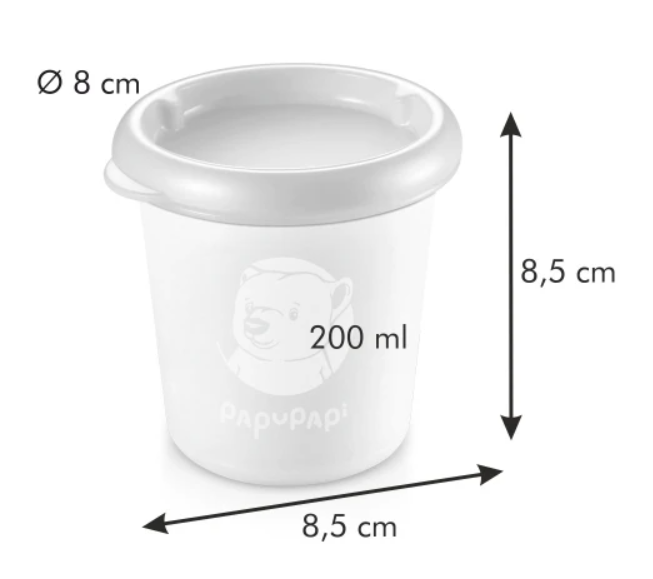 TESCOMA PAPU PAPI DÓZA RUŽOVÁ 200ML 2KS