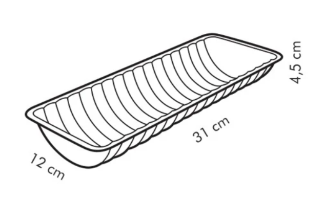 TESCOMA DELÍCIA FORMA SRNČÍ CHRBÁT 31X12CM