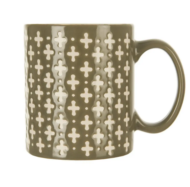 HRNČEK KERAMICKÝ KRÍŽE 0,35L ZELENÁ