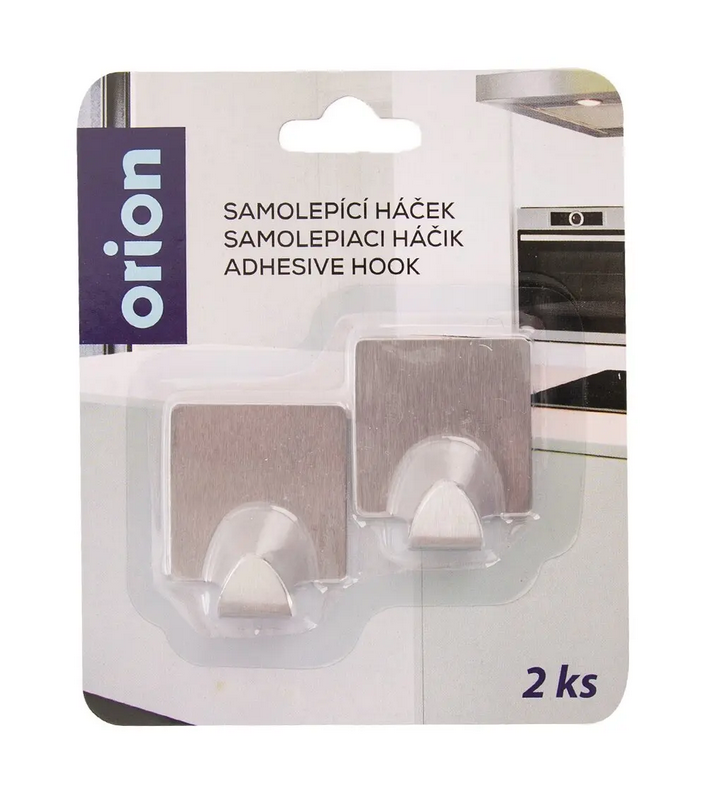 HÁČIK NEREZ NAPLEPOVACÍ 2KS MIX