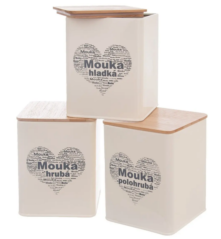 DÓZA PLECH/DREVO 11,5x11,5x14CM MÚKA HLADKÁ SRDCE