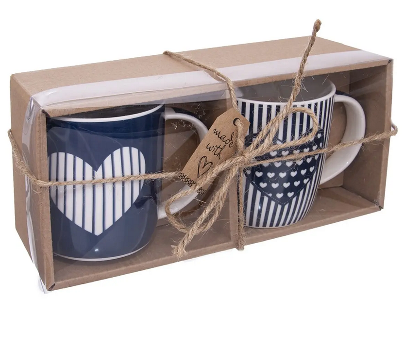 HRNČEK PORCELÁN LOVE SRDCE 0,39L 2KS