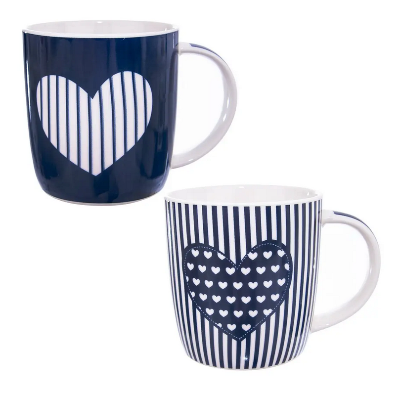 HRNČEK PORCELÁN LOVE SRDCE 0,39L 2KS