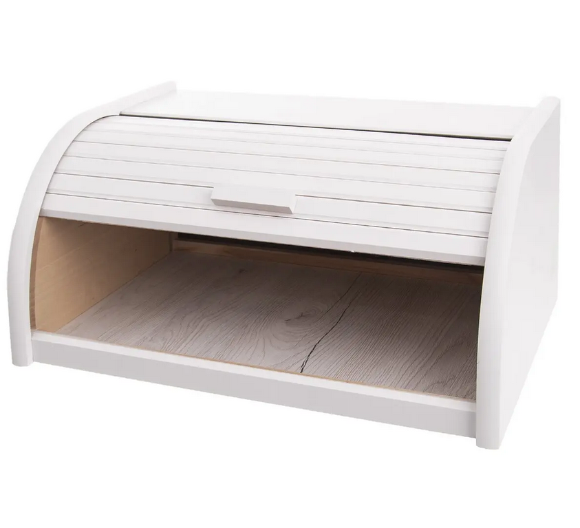 CHLEBNIK DREVENÝ 39 X 28 X 18CM BIELA