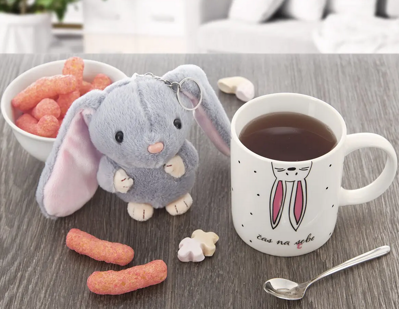 ORION HRNČEK PORCELÁNOVÝ + HRAČKA ZAJAČIK 0,39L