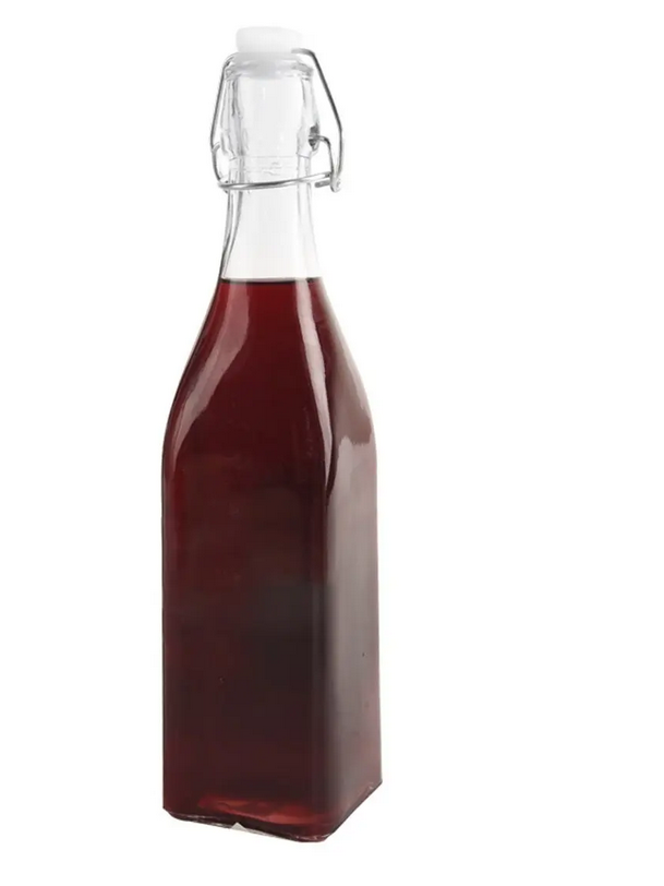 FĽAŠA SKLO/KOV KLIP UZŚVER 0,53L