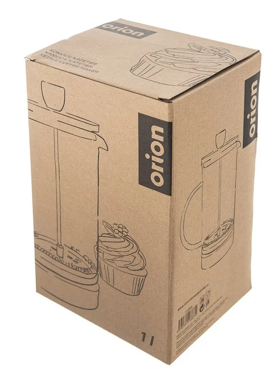 ORION KANVICA SKLO BAMBUS FRENCH PRESS CORK 1L