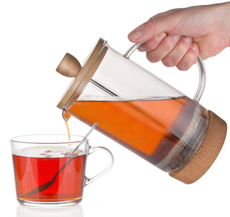 ORION KANVICA SKLO BAMBUS FRENCH PRESS CORK 1L