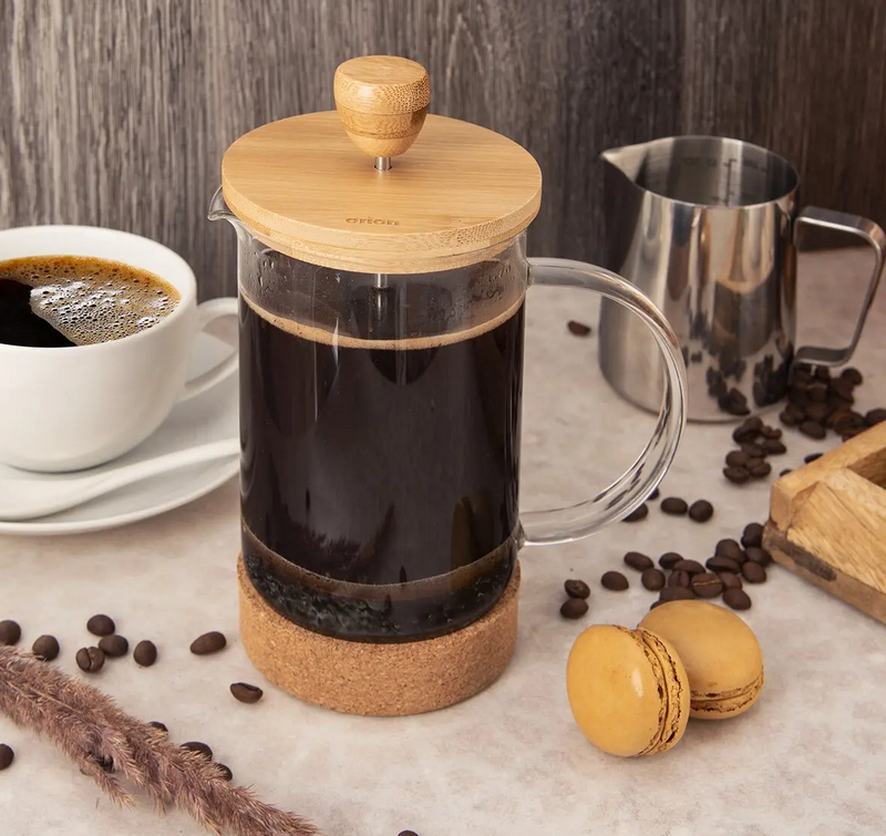 ORION KANVICA SKLO BAMBUS FRENCH PRESS CORK 1L