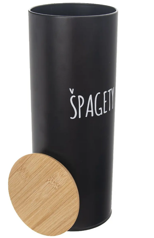 DÓZA PLECH/BAMBUS PR.11CM ŚPAGETY