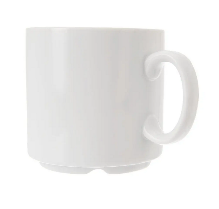 HRNČEK PORCELÁNOVÝ MONA TONDA 0,3L STOHOVATELNÝ