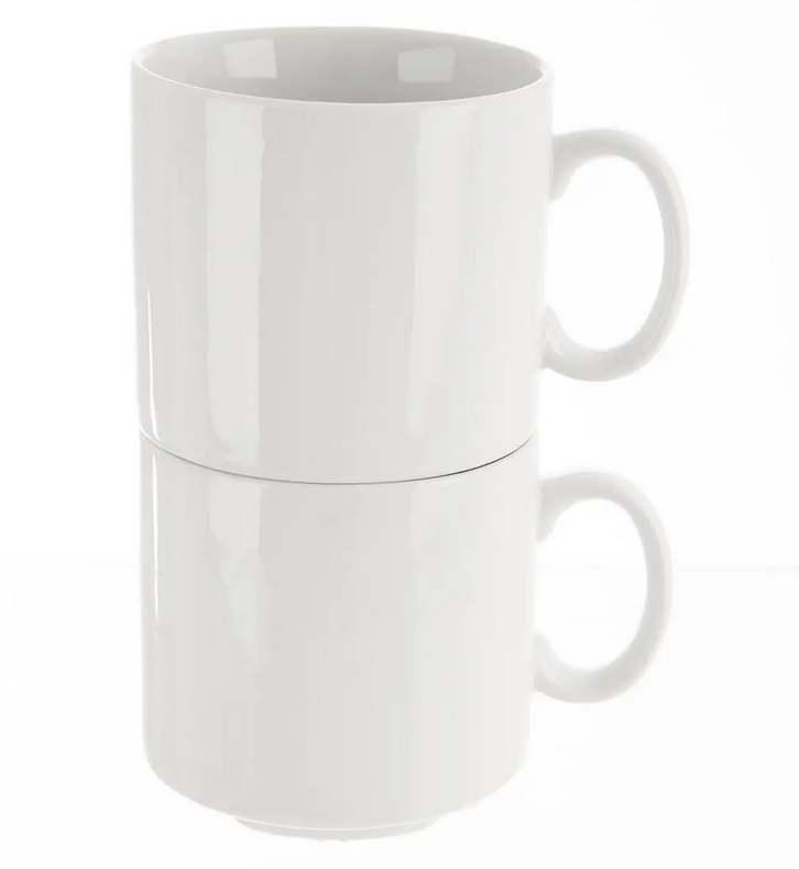 HRNČEK PORCELÁNOVÝ MONA TONDA 0,3L STOHOVATELNÝ
