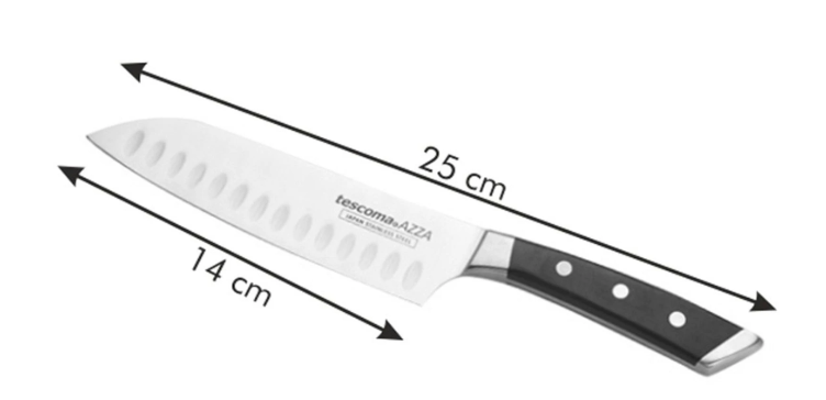 TESCOMA NÔŽ JAPONSKÝ AZZA SANTOKU 14CM
