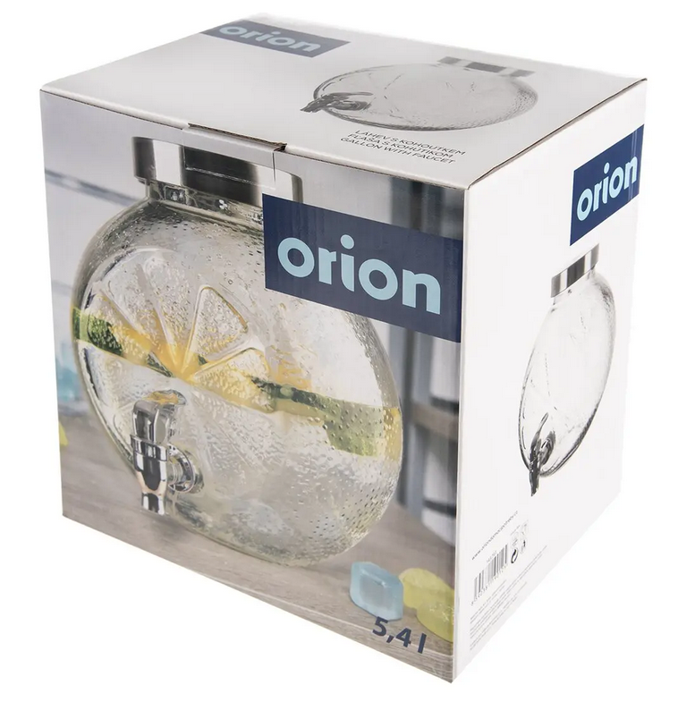 FĽAŠA SKLO/KOV+KOHÚTIK CITRUS 5,4L