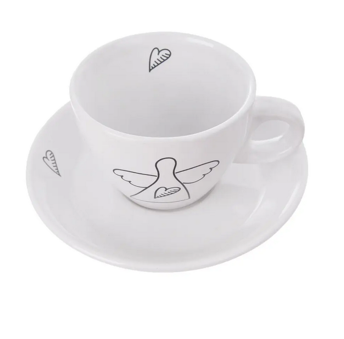 HRNČEK KERAMICKÝ PODŠÁLKA ANJEL 0,09L 2KS