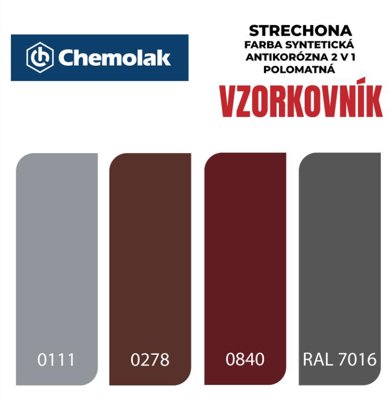 STRECHONA FARBA NA STRECHY ČERVENOHNEDÁ 10KG