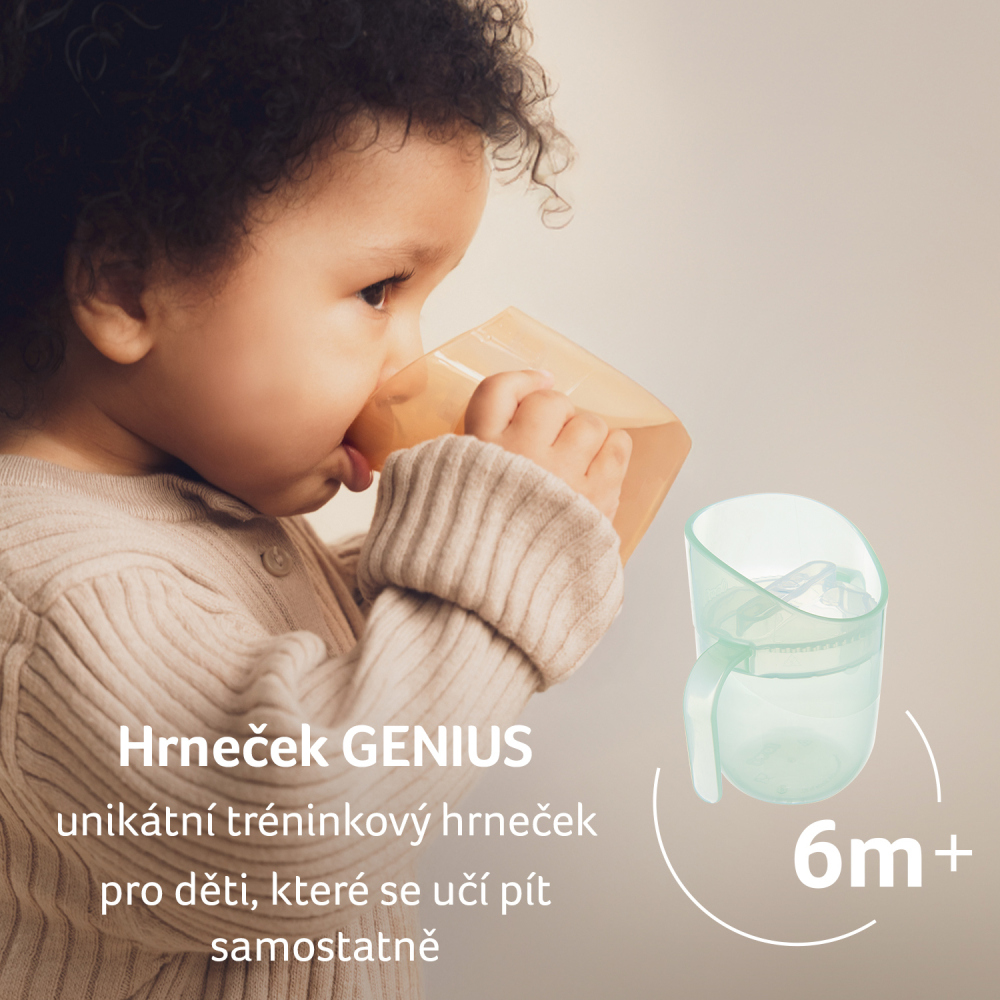 CANPOL LOVI HRNČEK TRÉNINGOVÝ GENIUS 150ML PISTACHIO