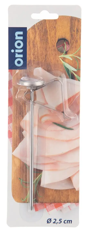 TEPLOMER KUCHYNSKÝ NEREZ/SKLO S ÚCHYTKOU 14CM