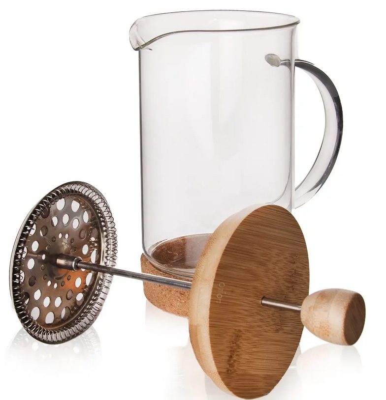 KANVICA BOROSIL. SKLO/BAMBUS FRENCH PRESS CORK 0,75L