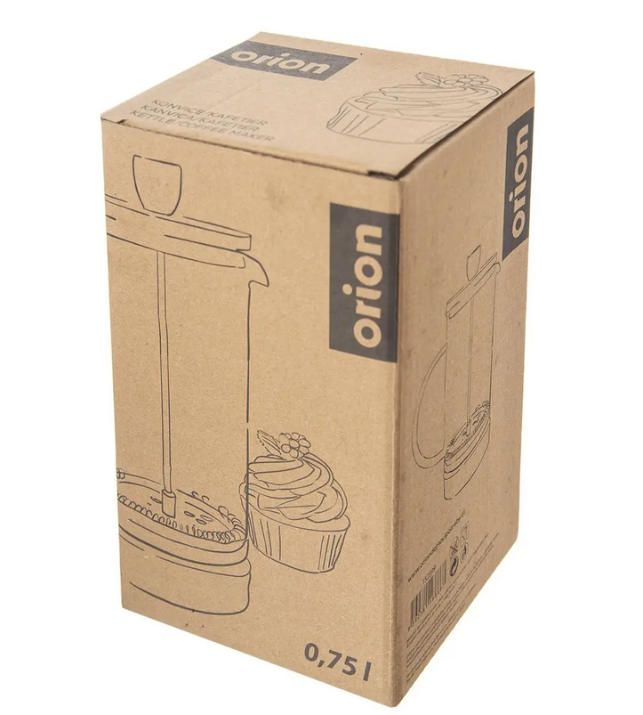 KANVICA BOROSIL. SKLO/BAMBUS FRENCH PRESS CORK 0,75L