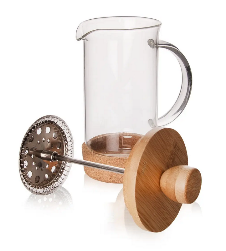 KANVICA BOROSIL. SKLO/BAMBUS FRENCH PRESS CORK 0,4L
