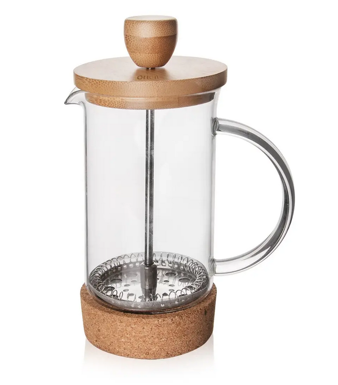 KANVICA BOROSIL. SKLO/BAMBUS FRENCH PRESS CORK 0,4L