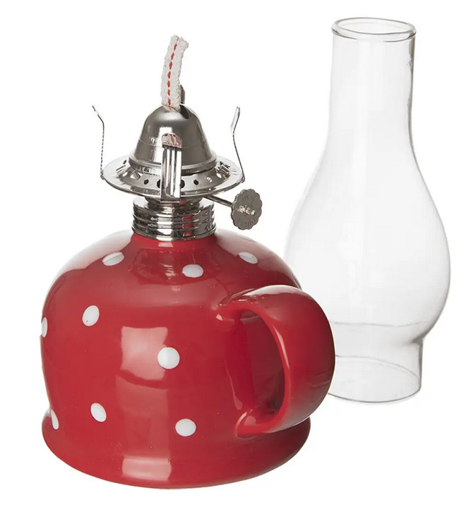 ORION LAMPA PETROLEJOVÁ SKLO/KOV BODKA