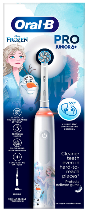 ORAL-B ELEKTRICKÁ ZUBNÁ KEFKA JUNIOR 6 + ĽADOVÉ KRÁĽOVSTVO