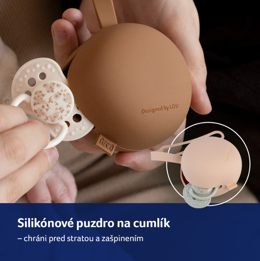 CANPOL LOVI SILIKÓNOVÉ PUZDRO NA CUMLÍK NUDE 1KS