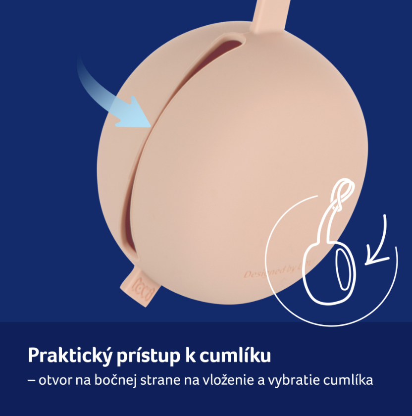 CANPOL LOVI SILIKÓNOVÉ PUZDRO NA CUMLÍK NUDE 1KS