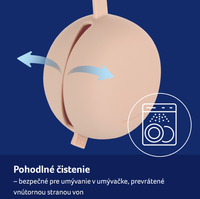 CANPOL LOVI SILIKÓNOVÉ PUZDRO NA CUMLÍK NUDE 1KS