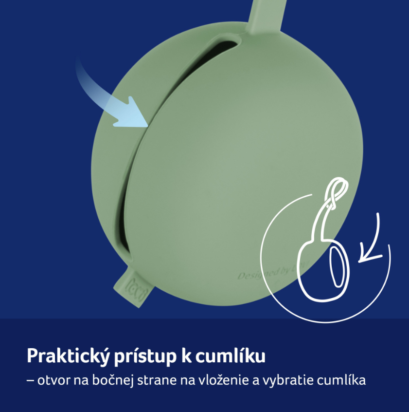 CANPOL LOVI SILIKÓNOVÉ PUZDRO NA CUMLÍK PISTACHIO 1KS