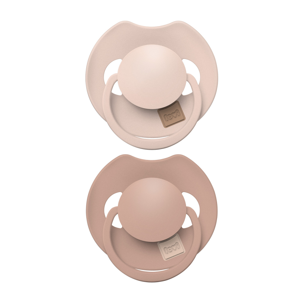 CANPOL LOVI CUMLIK SILIKÓNOVÝ DYNAMICKÝ NUDE BLUSH 6-18M 2KS