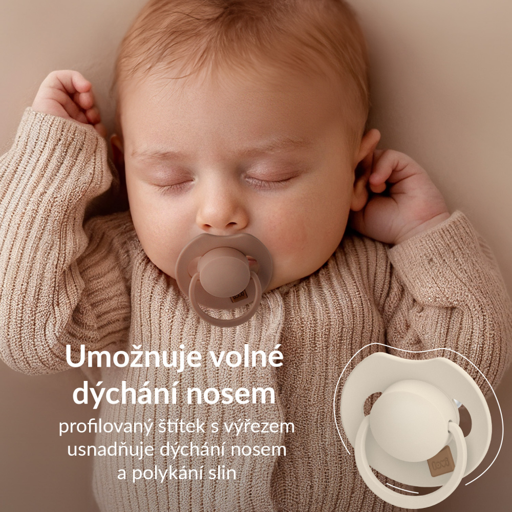 CANPOL LOVI CUMLÍK SILIKÓNOVÝ DYNAMICKÝ GRANOLA ORANGE 6-18M 2KS
